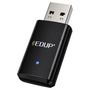 EDUP 미니 USB WiFi 6 어댑터 블루투스 5.3 동글 윈도우 11/10 듀얼 밴드 2.4G/5Ghz IEEE 802.11ax/900Mbps