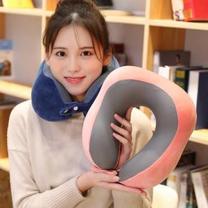 3D 입체형 메쉬 메모리폼 여행용 휴대용 목베개 + 파우치