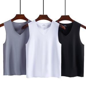 나시 V넥 런칭 쿨 여름 심리스 쿨티셔츠 무봉제 런닝 햄라인 남성 민소매 남자