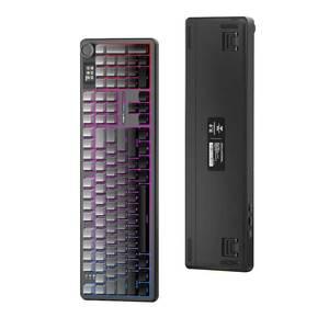 [정품] [그레이측각 라떼축] AULA 독거미 F108 pro 기계식 키보드 108 프로 3모드 GIF스크린 8000mAh 노브