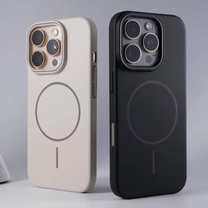 iPhone 16E SE4 16 15 14 Plus 13 12 Mini 11 Pro Max 충격 방지 매트 얇은 자기 커버 용 하드 PC Magsafe 케이스