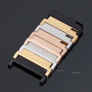 2pcs 스트랩 어댑터 스테인레스 스틸 시계 밴드 커넥터 20mm ~ 18mm 20mm 22mm ~ 22mm 22mm ~ 20mm 퀵 릴리