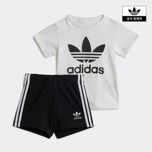 [아디다스키즈](센텀시티점)[아디디스키즈] (A080-A100) SHORT TEE SET 티 세트 (JE0521)