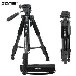 ZOMEI Q111 Professional Portable Travel Tripod Aluminum Alloy Camera with Pan Head Holder for DSLR D