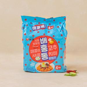 농심 배홍동 비빔면 137g*4입