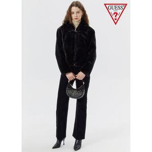 [갤러리아] [게스핸드백] GUESS HO3A3A56 ZALINA 삼각로고 글리터 반달 스몰 호보백