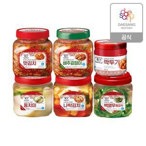[종가집][본사직영]간편하게 먹는 종가 PET김치 2개 골라담기(겉절이/깍두기/백열무물/나박/동치미/맛김...