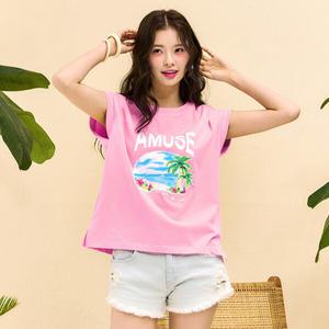[체이스컬트] 여성 그래픽 나시 티셔츠-ECRG5962E0P