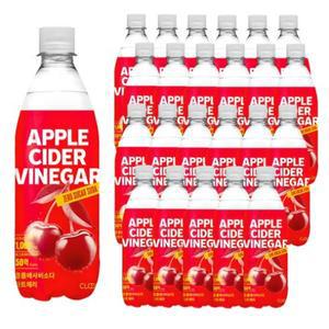 [박스] 클룹 애사비소다 타트체리 탄산음료, 500ml, 24개