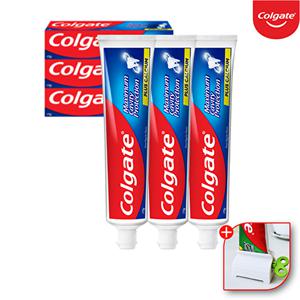 [콜게이트]콜게이트 colgate 1450ppm 잇몸 충치 예방 불소 레귤러 치약 100gx3개+치약짜개
