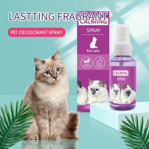 60ml 페로몬 고양이 감정적 진정 스프레이 안티 스트레스 선물 장난감 애완 동물 용품 2025