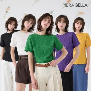 피에라벨라 플리츠 블라우스 3종