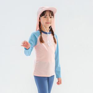아이스샌드 주니어 아동 여아 래쉬가드 플랩캡 초등학생 중학생 수영복세트 BR-355116