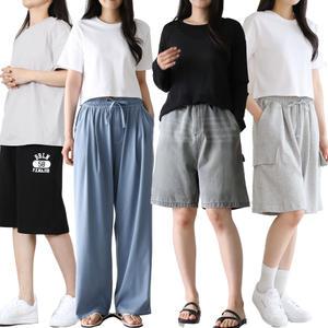 사 은 품 증 정 여성 쿨스판 아이스 시어서커 코튼 팬츠 벌룬 와이드 5부7부 반바지4XL 빅사이즈 카고바지