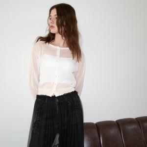 WOMAN 패커블 시어 롱 슬리브 가디건 [4COL] / WBE2L04540