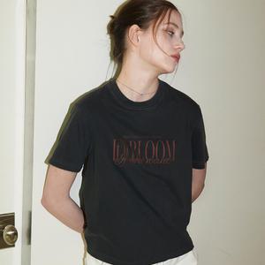 Atelier Logo Pigment Crop Tee smokeblack