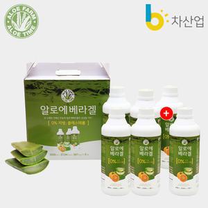 알로에타임 유기농 알로에 베라겔 1050ml x 5+1병(6병)