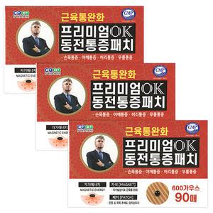 동전 자석파스 프리미엄 OK 동전패치 히딩크 통증패치 3갑