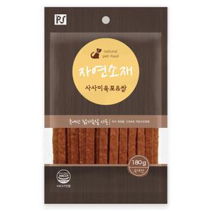 자연소재 애견간식 사사미육포쌀  180g