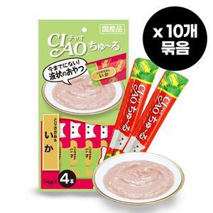 챠오 츄르 닭가슴살 오징어14gX4개입 10개묶음  2개 이상 구매 시 무배)
