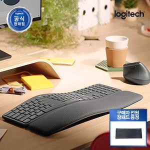 로지텍 코리아 Ergo K860 인체공학 무선 블루투스 버티컬 키보드