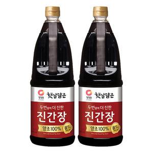 청정원 두번달여 더진한 진간장골드, 1.7L, 2개