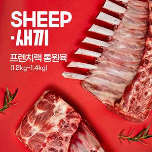 [SHEEP새끼] 통원육 3개월미만 프렌치랙 1.4kg - 양갈비 프랜치랙 토마호크 캠핑 코스트코 양고기 쉽새끼