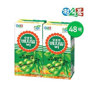 정식품 달콤한 베지밀 B(비) 두유 190ml 48팩
