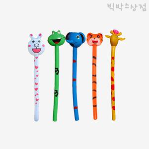 소리나는 동물 막대풍선 5종 1세트 골고루 대형풍선 파티용품  생일파티 이벤트 행사 놀이공원 스