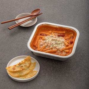 캠핑밥상 칼집 비엔나 로제 떡볶이