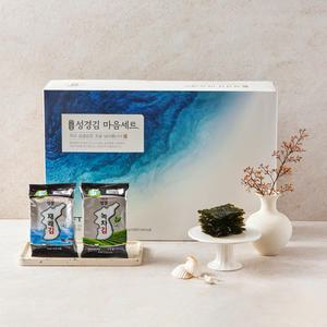 지도표성경김 대용량 김 마음 선물세트(재래김 17g*10봉+녹차김 17g*10봉)