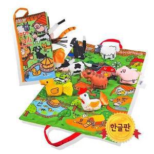 [한글영어판] 졸리베이비 헝겊책 플레이매트 농장_촉감놀이, 초점책 _12563