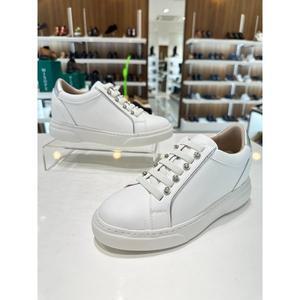 [여주점][미소페][미소페] 여성 5cm굽 발등밴드 세미캐주얼 키높이스니커즈(3color)712310006 화이트