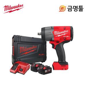 밀워키 M18 FHIW2F12-502X 충전임팩렌치 18V 5.0AH 1/2 무선 하이토크 임팩 젠3