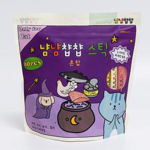 냠냠찹찹 고양이츄르 스틱 치킨연어대구참치 콤보혼합 14g x 60P