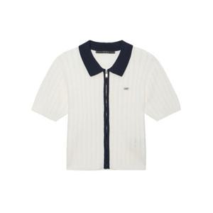 [롯데백화점]게스 여성 반팔 스카시 스웨터 집업 OO2S2673