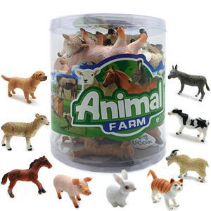 동물 대형 피규어 모형 장난감 강아지 고양이 돼지 9종 선물 세트