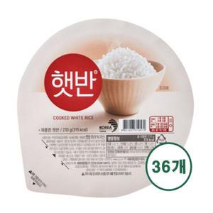CJ제일제당 햇반 210g 36개 즉석밥 햇밥 쌀밥