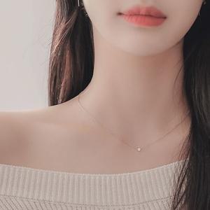 갤러리아 제이로렌 14K 데일리 큐빅 골드목걸이 G0147_21