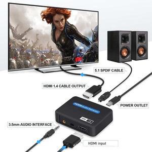 4K HDMI 오디오 추출기 분배기, to 토스링크, Aux PS4 스플리터