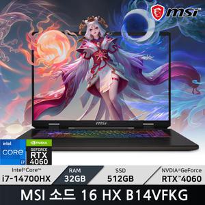 MSI 소드 16 HX B14VFKG/RAM 32GB/WIN11/ +가방_마우스증정