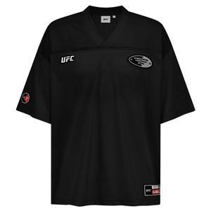 [롯데백화점]유에프씨 스포츠 UFC 풋볼 저지 메가핏 반팔 티셔츠 블랙 U2SSV3319BK