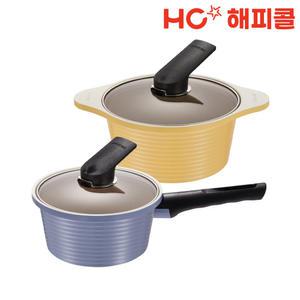 [본사직영] 해피콜 아르보 블랑 냄비 2P세트 (18한/20양)