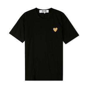[꼼데가르송]  남성 골드와펜 블랙 반팔티 AZ T216 051 1