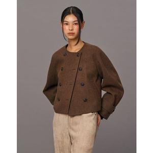 [CC콜렉트](대구신세계)[CC collect]CC club. 울 블렌드 헤링본 크롭 자켓 C244MSF701