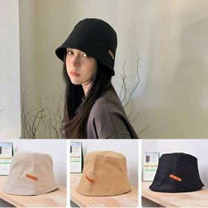 [라일리] Rly 여성 옆 라벨 포인트로 귀여운 데일리 버킷햇