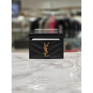 [파주점][생로랑][SAINT LAURENT]  생로랑 그랑 드 뿌드르 엠보스드 카드지갑 423291-BOW01-1000
