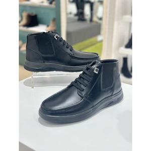 [여주점][미소페][미소페] 남성 발등 끈밴드  세미캐주얼 컴포트 앵클부츠(3color)722446002 블랙