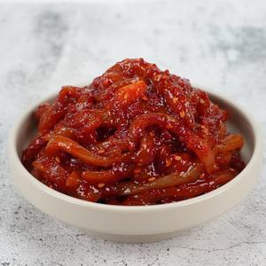 강경젓갈 저염 특오징어젓 국내산 500g. 국내산천일염 염장 자연숙성.