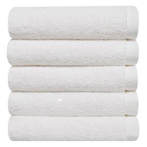 [다주타올]5장 호텔수건 40수 코마사 200g 플렉스 화이트 두꺼운 고급 무형광 수건